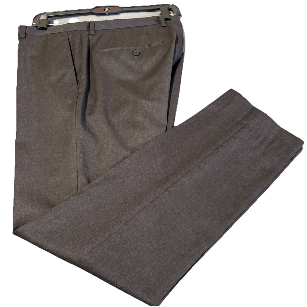 Hugo Boss Genesis4 Dress Pants Mens 32x30 Black‎ Slim Fit Virgin Wool Modern